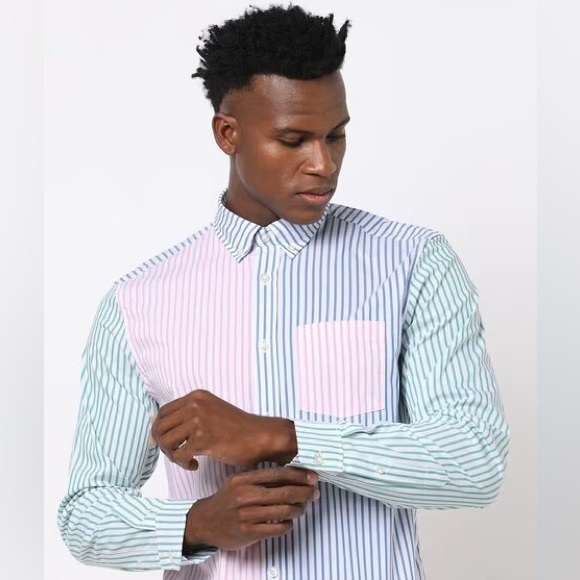Gap Striped Multicolor Men's Shirt - Picture 1 of 7